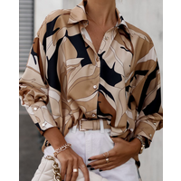 spring 2023 print long sleeve shirt top