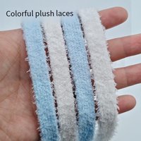 Fluffy Colorful Shoe Laces Sneakers Soft & Stylish Shoelaces Casual Shoes & Canvas Shoes 