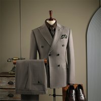 Clothing Striped Suit Business Suit Striped Suit Set Business Formal Wear Groom Wedding Suit Blazer Slim Fit Tuxedo Vest Options