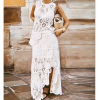 Clothing Lace Skirt Two Piece Suit