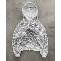 Clothing Retro Personality Vintage Camo Hooded Sweatshirt & Streetwear Hip Hop Pullover Loose Fit & Pockets