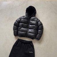 ClothingHigh quality Letter print Trendy Winter Hooded Warm Thick Puff Cotton Coat