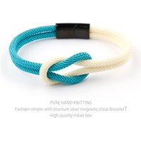 Couple Bracelet Men's Magnetic Clasp Non-Fading Titanium Steel Ins American Style Niche Wrist Accessories