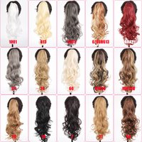 Long Curly Ponytail Clip Ponytail 45cm120g Chemical Fiber Ladies Wig Hair