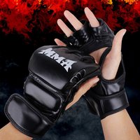Half Finger Boxing Gloves Adult Children Sanda Muay Thai Fighting Boxing Gloves Men and Women Music Wall Target Hand Target Foot Target
