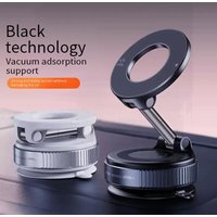 360° Rotating Car Phone Mount Strong Vacuum Suction Cup Universal Magnetic Phone Holder Stable Hands Free Navigation Driving