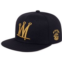 Versatile Crown Shape Pattern Embroidery Unisex Mesh Red Same Personalized Fashion INS Sweet Cool Hat