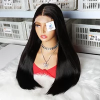 220% Double Drawn Human Hair Wig 4x4 Lace Front Glueless Pre plucked Raw Vietnamese Straight