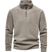 Man's clothing Men's hoodie standing collar half zip long sleeve trend men's top