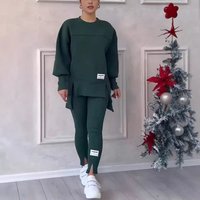 Clothing Clothing Irregular Long Sleeved Printed Sweatshirt Leggings Suit