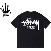 Stussy Paris Limited Edition Printed Pure Cotton Short Sleeved T-shirt