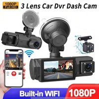High Definition 1080P Driving Recorder Three Lenses Simultaneous Display Equipped Reverse Image Mobile WIFI Car DVR
