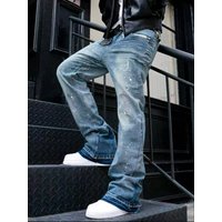 Military Camo Flare Jeans – Vintage Streetwear Baggy Silhouette & 90s Y2K Aesthetic 