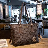 Genuine Leather Women's 2024 New Handheld Shoulder Tote High-end Fashion Commuter Large Capacity Bag