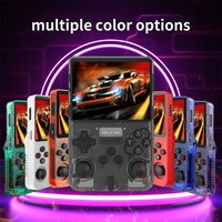 R36S Handheld Gaming Console Retro Modern Game Support 5" HD & Battery Portable Design Travel Home Play