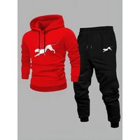 Spring Autumn Casual Hoodie Set Popular European American Casual Trendy Hoodie Set