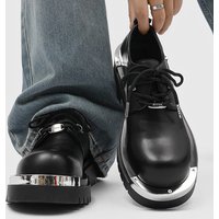 2025 Summer Best-Selling High-Top Derby Shoes - Thick Soles, Heightened, Versatile, Black Casual Business British Style Leather Shoes