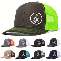Men's Hats Hot Selling Richardson Slightly Curved Baseball Cap Outdoor Diamond Mesh Duckbill Cap Sunshade Breathable Mesh Hat