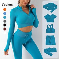 Cross Border Fitness Clothing Set Running Training Push Up Bra Quick Dry Yoga Wear High End Summer Sports Vest