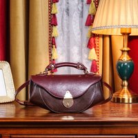 Trendy Vintage Cloud Shoulder Bag - Premium Leather Crossbody Purse For Women, Boho Chic Handbag With Adjustable Strap, Unique Design For Daily Use