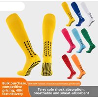 High Thigh Non Slip Soccer Socks Breathable Long Over Knee Thick Towel Socks Dotted Adhesive Soles Sports
