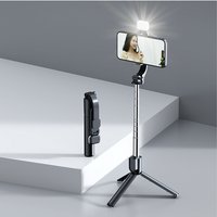 Hot Selling Bluetooth Phone Selfie Stick Multifunctional Live Streaming Camera, Fill Light, Fold In One Three Legged Phone Holder