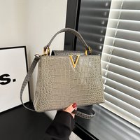 Beibei Shangpin 2023 New Fashion Light Luxury Crocodile Pattern Ladies Elegant Handheld One Shoulder Oblique Straddle