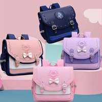 Primary School Horizontal British Style Waterproof Backpack Grades 1 To 6 Lightweight