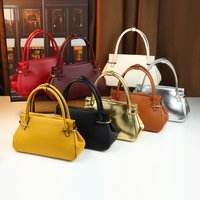 Sophisticated Pleated Tote Bucket Bag Solid Fashionable Versatile Single Shoulder Crossbody Bag