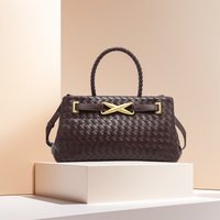 KOOSSOASIS Premium Sense Niche Handbag Handwoven Large Capacity Tote Bag Bow Shoulder Crossbody Bag