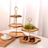 3-Tier Fruit Tray - Multi-Purpose Serving Platter For Snacks Nuts & Desserts Perfect For Afternoon Tea & Living Room Decor
