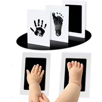 DIY Hand Footprint Kit Ink Pads Photo Frame Handprint Toddlers Souvenir Accessories Safe Clean Shower Gift