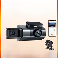 High definition 1080P three recording driving recorder lens panoramic parking app interconnected monitoring vehicle camera