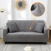 Elastic Milk Silk Solid Color Texture Series Sofa Cover All Inclusive Universal Sofa Cover
