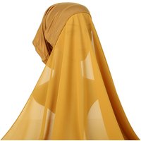 Scarves Single Pearl Chiffon Shawl Hat Set Scarf Shawl Tube Hat Long Scarf Ethnic Style Versatile.