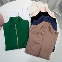 Clothing Twilight Rose Gold Non Mesh Stand Collar Jacket Generation 3 Slim Fit Sports Fitness Yoga Wear Thin Coat