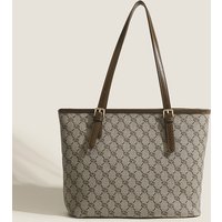 High end printed tote bag versatile large capacity commuting fashion hand held shoulder armpit large bag