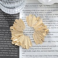 European American Heavy Industry Alloy Texture Design Symmetrical Flower Elegant Luxury Personality