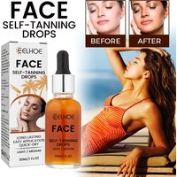 EELHOE Facial Darkening Serum Sunless Facial Darkening Essence Helps Dark Wheat Bronze Even Skin Tone