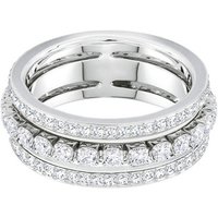 Lucky Beads Three Ring Full Diamond Ring Female Element Crystal Ring