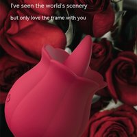 Hot Selling New Product Tongue Licking Rose Jumping Egg Women's Chest Teasing Vibration Pumpkin Flower Adult Sex Products