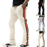 Clothing spring autumn casual pants striped flared pants long sports pants slim pants trendy pants