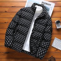 Winter Cotton Padded Jacket Stand up Collar Fleece Lined Thickened B Style Trendy Brand Cross Border Best Selling Coat
