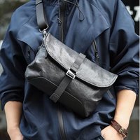 Men's Bags Men's Shoulder Bag Genuine Leather Waterproof Casual Brand Men's Bag New Style Fashion High End Men's Shoulder Bag Oblique Style