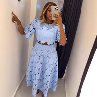 Women's Clothing Design Hollow Top Fashion Casual Suit Women's Two Piece Suit