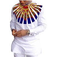 clothing African national print batik cotton casual suit