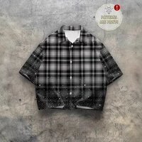 Summer Casual Shirt Loose Fit Short Sleeve Retro Style Versatile