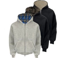 Casual Block Cardigan Hood Double Zipper Trendy Short Wide Fit Hoodie Cleanfit 2026