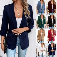 Clothing Fashion Solid All match Long Sleeve Suit Jacket Clothing