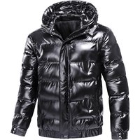 Men's Clothing Hooded Cotton Padded Jacket Men's Stylish Streetwear Cotton Jacket With Hood - Slim Fit Zip-Up Casual Winter Coat For Urban Fashion